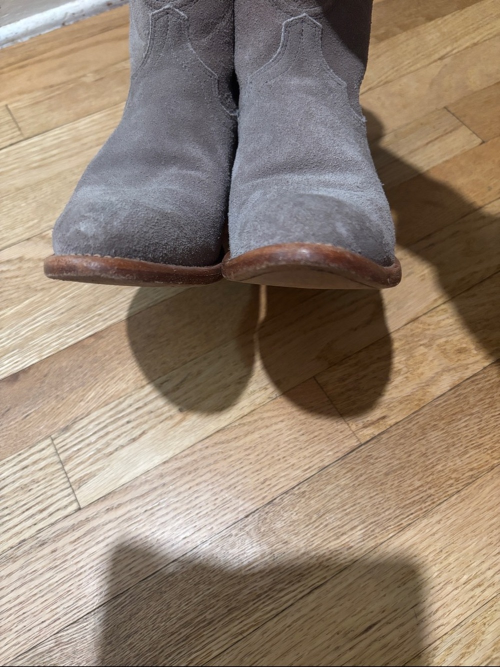 TECOVAS suede leather cowboy booties - Picture 7 of 16